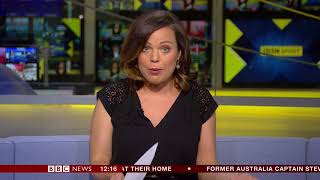 Sarah Mulkerrins BBC Newsroom Live Sport March 29th 2018 [upl. by Ereveniug]