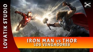 Los Vengadores  Iron Man vs Thor y el Capitán América Escena HD  Español Latino [upl. by Jacinda]