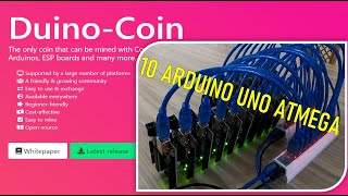 RIG MINING DUINO COIN 10 ARDUINO UNO ATMEGA [upl. by Ireva]