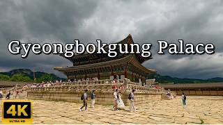 Walking Tour At Gyeongbokgung Palace and Gwanghwamun Gate Seoul  South Korea [upl. by Adahs342]