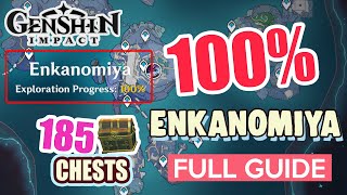 How to Enkanomiya 100 FULL Exploration ⭐ ALL CHESTS GUIDE 【 Genshin Impact 】 [upl. by Llerod]