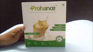 Hindi Review of Prohance Vanilla Powder  ClickOnCare [upl. by Tilly798]