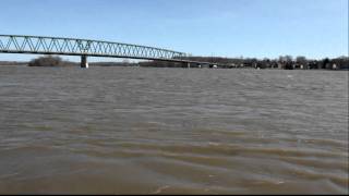 Ohio River at Marietta During March 2011 Flood [upl. by Garett961]