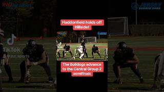 Haddonfield holds off Hillside to open the Central Group 2 playoffs football [upl. by Callahan]