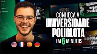 UNIVERSIDADE POLIGLOTA em 5 MINUTOS ðŸŒŽ [upl. by Catha]