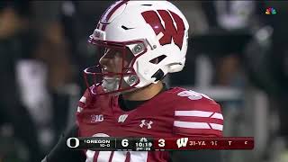 Oregon vs Wisconsin  2024 NCAAF Full Game Highlights [upl. by Nattie299]