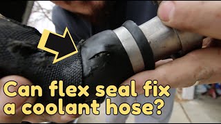 Can flex seal fix a radiator hose [upl. by Aekal439]