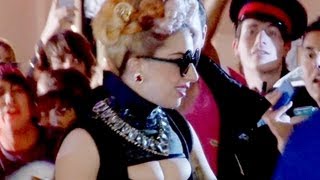 Lady Gaga Greets Fans and They Go Wild [upl. by Shanks311]