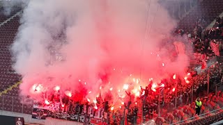 20032022 Servette FC  FC Sion Pyro  Pyrotechnik amp Support [upl. by Essiralc]