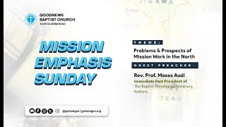 Mission Emphasis Sunday  1st September 2024 [upl. by Wright390]