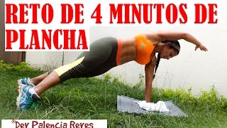 RETO DE PLANCHA ABDOMINAL  4 minutos  Rutina 387  PLANCHAS PARA ABDOMEN PLANO  Dey Palencia [upl. by Nahgeem]