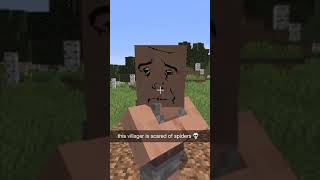 Villagers 127 quotScary Spiderquot minecraftjokes noobvsprominecraft minecraftmemes viral viralvideo [upl. by Esinet]