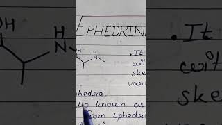 Ephedrine msc chemistry  Alkaloids  MSc chemistry [upl. by Worden]