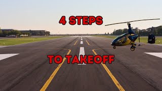 11 Master Gyrocopter Takeoff StepbyStep [upl. by Nnor]