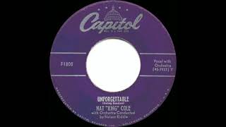 Nat King Cole feat Natalie Cole Unforgettable 1951 2017 [upl. by Pandich]