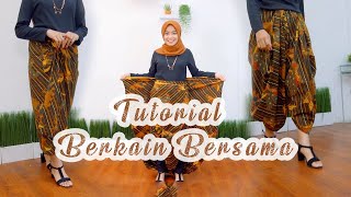 BERKAIN BERSAMA  TREND FASHION HACK KAIN BATIK [upl. by Eicats937]