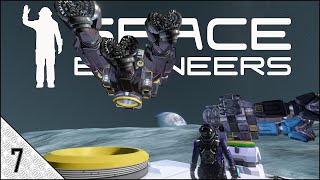 Space Engineers Survival Episode 7  Automated Mining Ships and Refining Outpost 2024 [upl. by Ennayr]