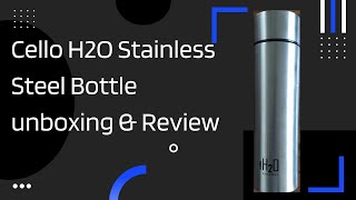 Cello H2O Stainless Steel Bottle unboxing amp Review with magnet test Hindi [upl. by Steen]