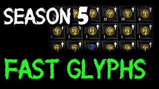 Fast Glyph Leveling Trick  Season 5  Diablo 4 [upl. by Connolly27]