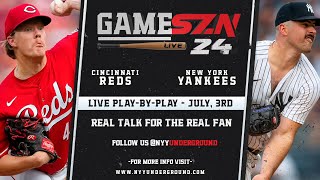 GameSZN Live Cincinnati Reds  New York Yankees  Abbott vs Rodon  0703 [upl. by Ronacin]