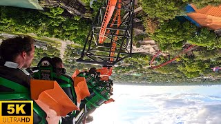 Tigris POV 5K Florida’s TALLEST Launch Coaster Back Row Busch Gardens Tampa Bay [upl. by Oettam]