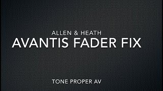 Allen Heath Avantis Fader Fix and replacement [upl. by Anos]