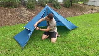 How to Pitch a GEERTOP Pyramid 1Person Backpacking Tent [upl. by Berey625]