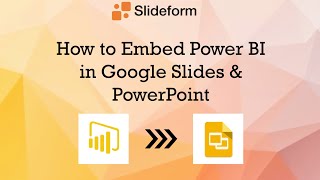 Embed Power BI in Google Slides [upl. by Frymire122]