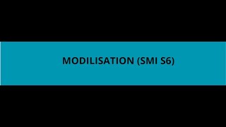 MODILISATION Que verronsnous dans ce module SMI S6 [upl. by Trin]