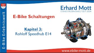 EBike Schaltungen  Kap3  Rohloff Speedhub E14 Vorteile amp Nachteile  Erhard Mott Lauda [upl. by Karlotte969]