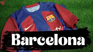 Nike FC Barcelona 202324 Home Jersey Unboxing  Review from Subside Sports [upl. by Katuscha]