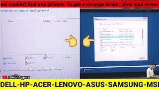 Windows Installation Not Show HDDSSD  Windows Installation Problem Solved  we couldnt find any [upl. by Tess812]