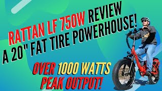 RATTAN LF 750 Full Review and Ride A VERY Powerful amp Affordable Stepthru 20quot Fat Tire Ebike [upl. by Dee348]