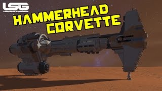 Space Engineers  Hammerhead Corvette [upl. by Akeimat644]