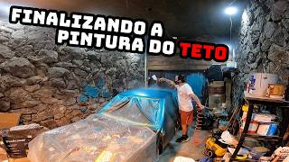 10º EPISODIO PREPARANDO E PINTANDO O TETO DO CARRO OLHA O RESULTADO [upl. by Nylleoj]