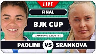 PAOLINI vs SRAMKOVA • Billie Jean King Cup 2024 Final • LIVE Tennis Watchalong Stream [upl. by Analak597]