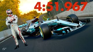 GT Sport  Mercedes F1 Nordschleife  451967  World Record [upl. by Hareehat]