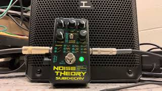 11202024 Experiment2 Subdecay FX Noise Theory fuzz pedalSchecter Hellraiser CVI baritone guitar [upl. by Sudhir487]