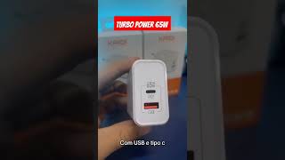 unboxing Carregador 65w mega turbo em 20 minutos celular carregado reels [upl. by Blaine587]