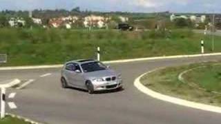 BMW 130i LSD drift in roundabout [upl. by Adler]