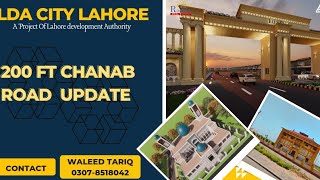 LDA City Lahore 200 ft Chanab Road recent update ldacity [upl. by Lewellen451]