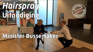 Hairspray  Uitnodiging minister Bussemaker [upl. by Naamana]