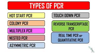 PCR and its types  Variants of PCR  Polymerase Chain Reaction [upl. by Htebsle]