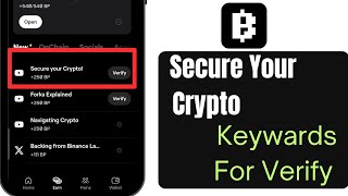 Secure your crypto in Blum  How to verify Secure your crypto  keywards For secure your cryptoBlum [upl. by Nauqes]