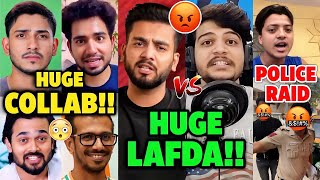 POLICE RAID in Youtubers HOME😱 Elvish Yadav vs Neon Man Samay Raina Purav Jha Bhuvan Bam [upl. by Aillicsirp]