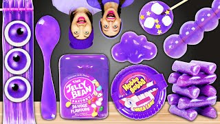 PURPLE FOOD MUKBANG CHALLENGE ONE COLOR FOOD CHALLENGE 보라 챌린지 by Pico Pocky [upl. by Kreindler]