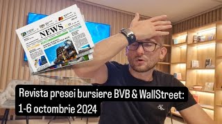 bursă Revista presei bursiere BVB amp WallStreet 16 octombrie 2024 [upl. by Merla]