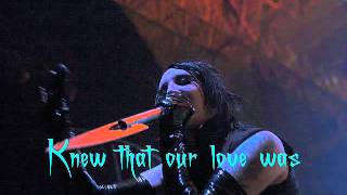 Just a Car Crash Away  Marilyn Manson Lyrics Video w pic [upl. by Analak]