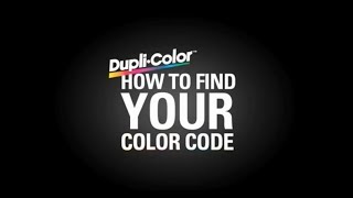 DupliColor Find Your Color Code Hyundai [upl. by Nelra24]