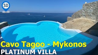 Cavo Tagoo Mykonos Hotel  Platinum Villa Suite Tour [upl. by Efioa]